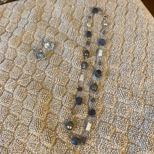Silpada necklace w/ earrings